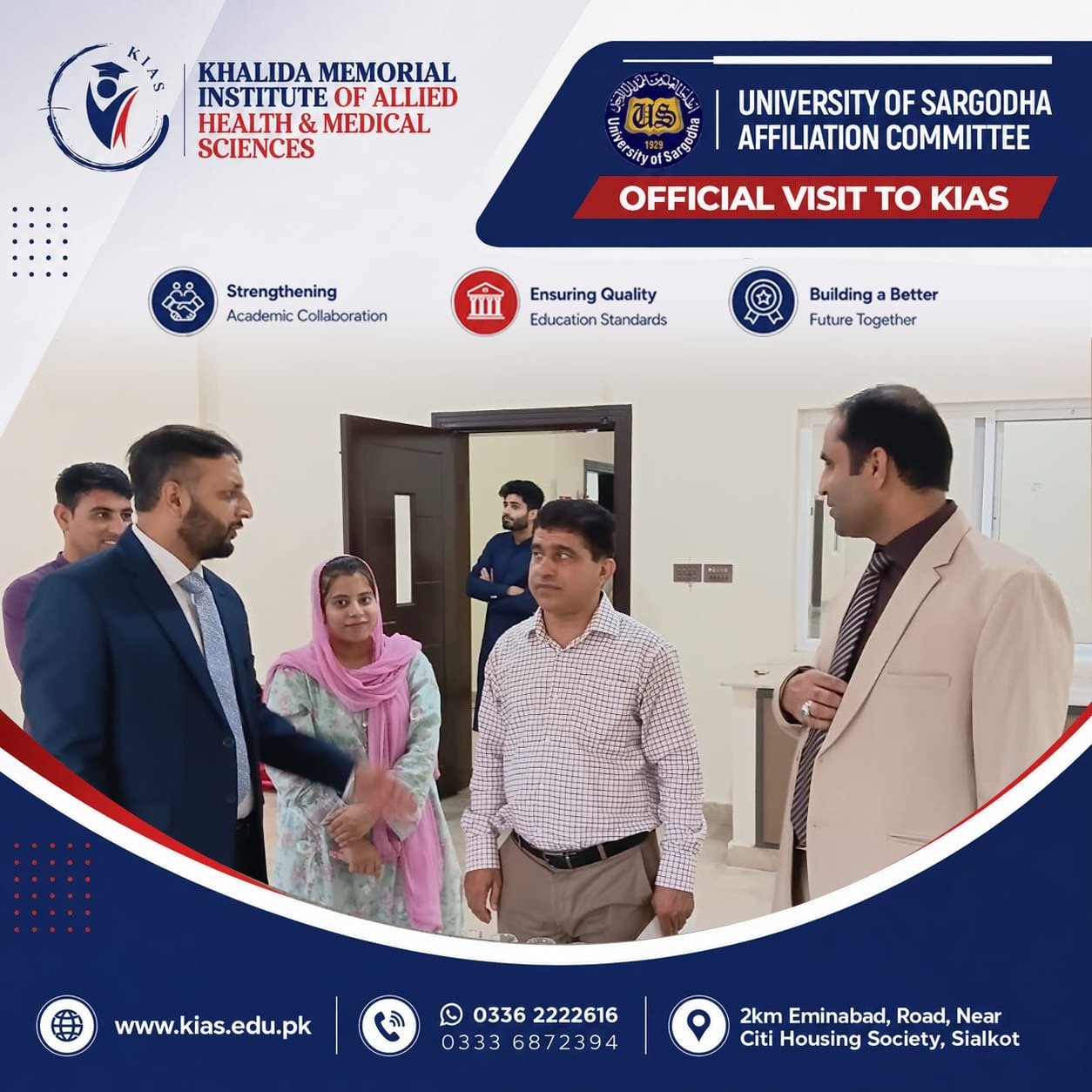 University of Sargodha Affiliation Committee Concludes Visit to KIAS photo