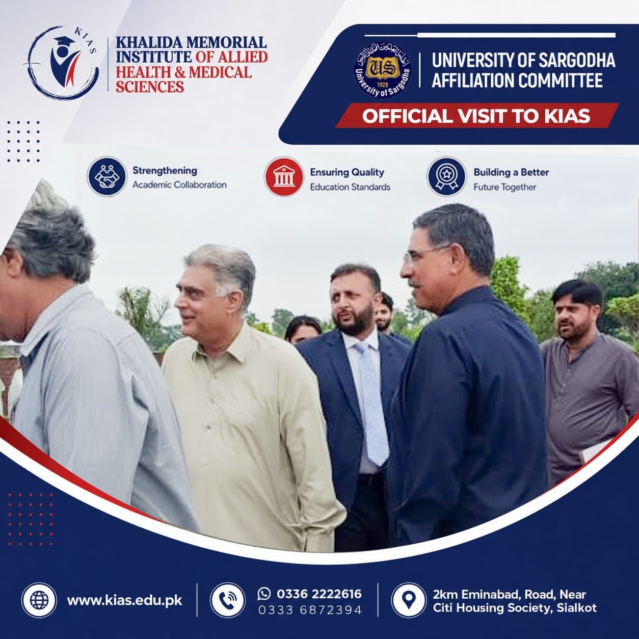 University of Sargodha Affiliation Committee Concludes Visit to KIAS photo