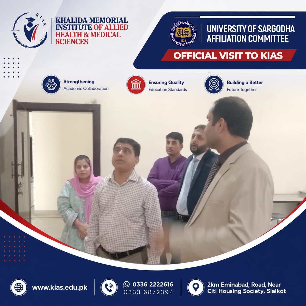 University of Sargodha Affiliation Committee Concludes Visit to KIAS photo