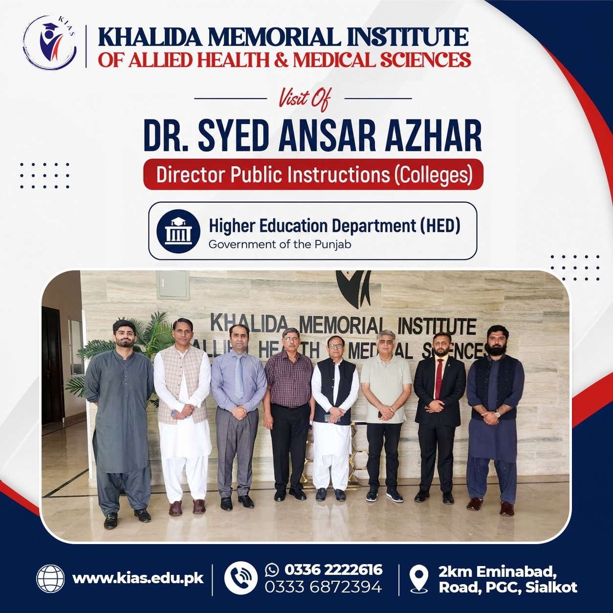 DPI Colleges Dr. Syed Ansar Azhar Visits KIAS Campus photo