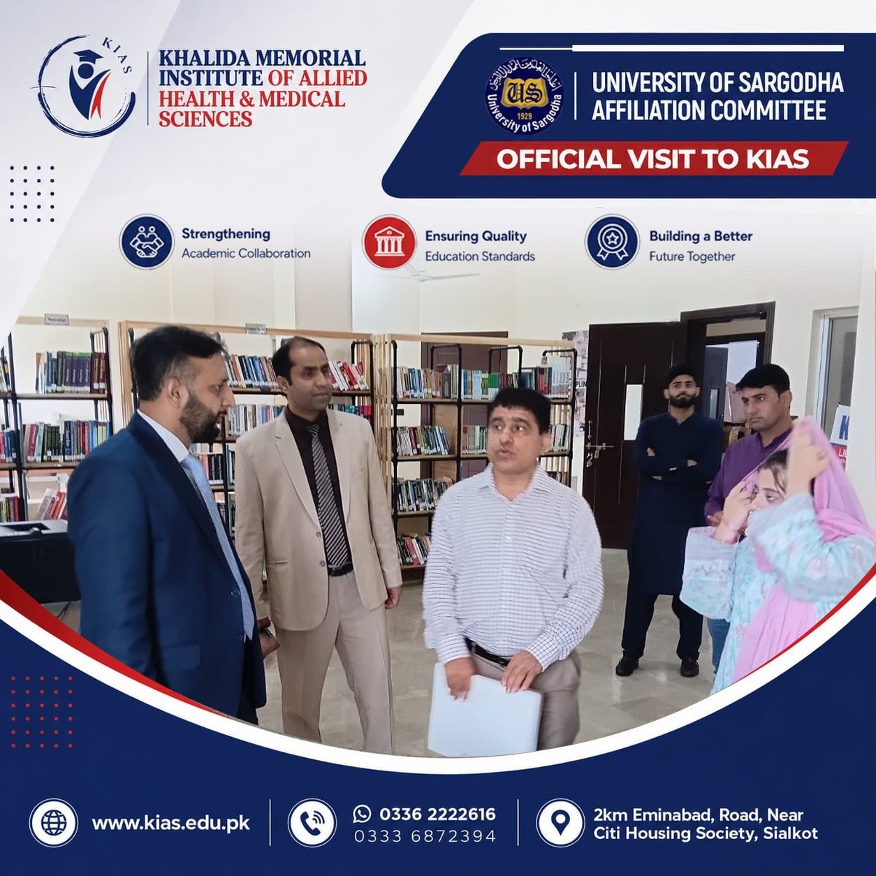 University of Sargodha Affiliation Committee Concludes Visit to KIAS photo