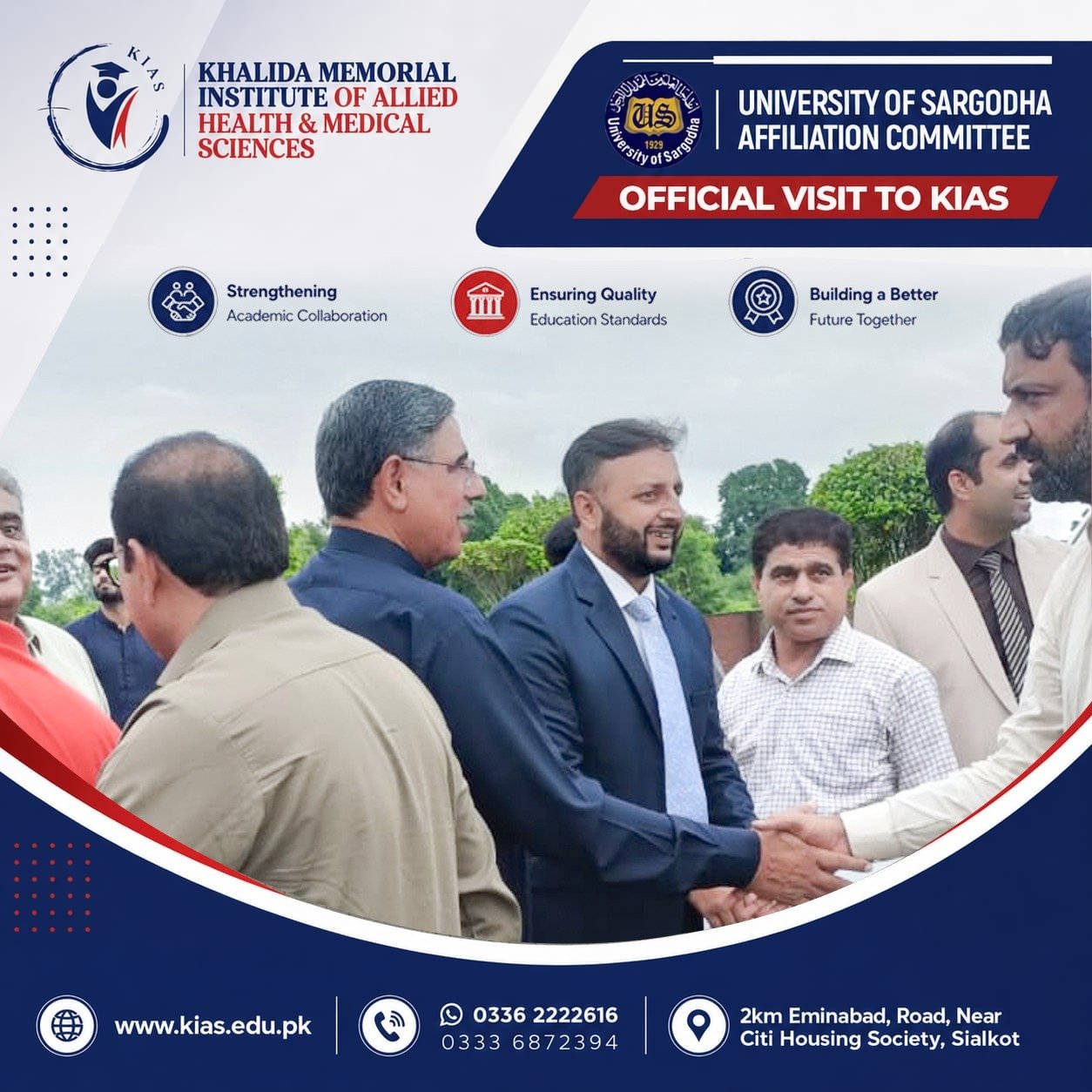 University of Sargodha Affiliation Committee Concludes Visit to KIAS photo
