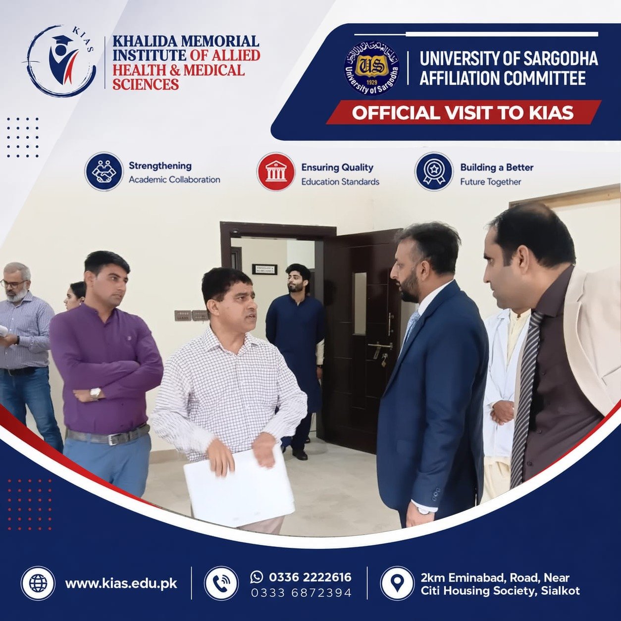 University of Sargodha Affiliation Committee Concludes Visit to KIAS photo