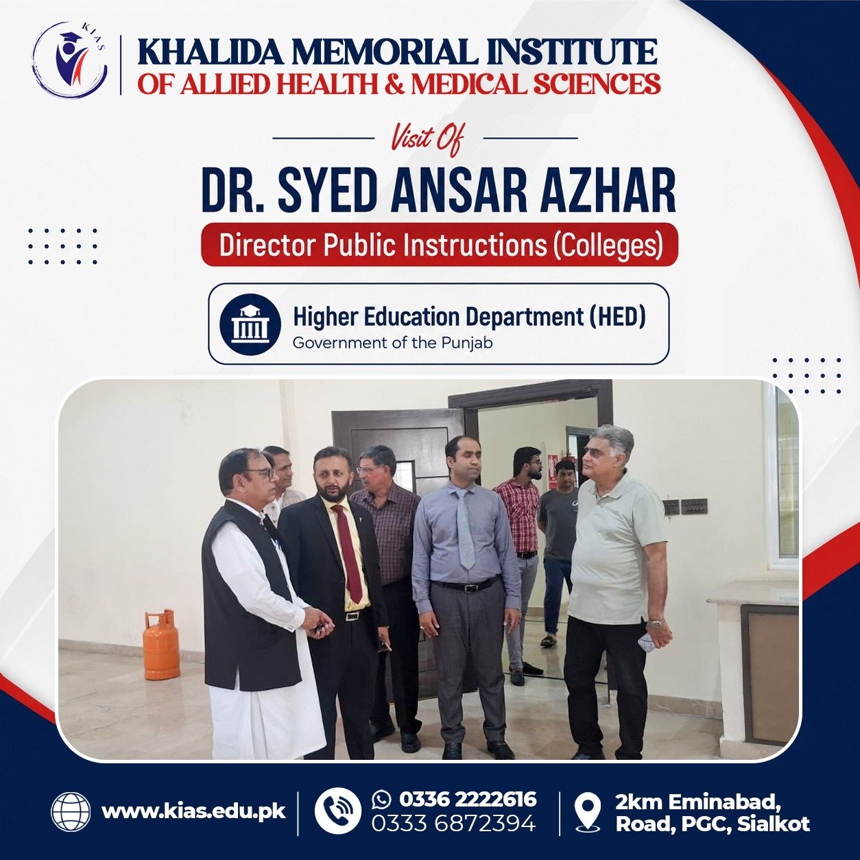 DPI Colleges Dr. Syed Ansar Azhar Visits KIAS Campus photo